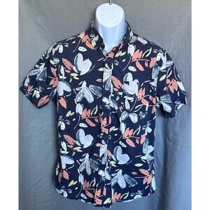 Ben Sherman Men’s Hawaiian Floral Stretch Fit Button Down - L